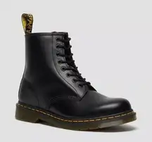 DR MARTENS 1460 Smooth Leather Lace Up Boots Black Ladies size 6