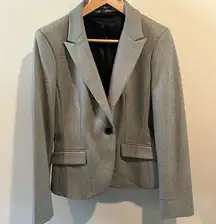 Express Studio Stretch size 12 Gray One Button Blazer Jacket