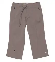 Mountain Hardwear Ellinor Capri Pants Brown Hiking Size 8