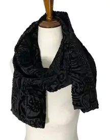 VINTAGE FORECASTER of BOSTON Velvet Burnout Scarf