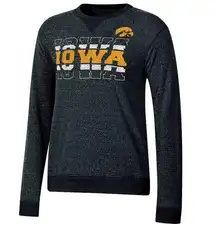 NCAA Iowa Hawkeyes Women's Crew Neck Fleece Sweatshirt in Gray, Medium (8/10)