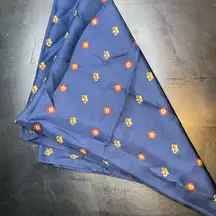 H.M. Yacht Britannia navy blue silk scarf Old Money