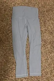 Lululemon Align Crop *21" Leggings Size 4 Chambray Light Blue Style W6AVHS Nulu