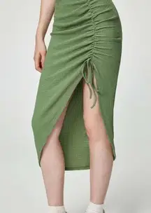 Cider NWT Texture Midi Drawstring Skirt