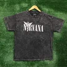 Nirvana In Utero Mineral Wash Grunge Band Tee XL