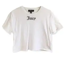 Juicy Couture 🔃 Black Label Logo White Crop Top