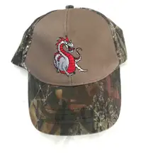 NWT  Brown and red trucker hat with a dragon design