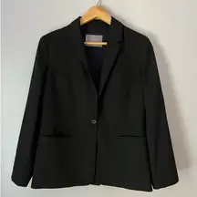 Everlane  Black Wool Blazer Women’s Size 10 Career Closet Staple Sophisticated