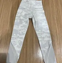 Light Gray Camo Cropped Leggings