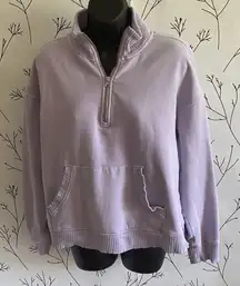 Lavender zip up  sweatshirt.  C & C California sun washed.
