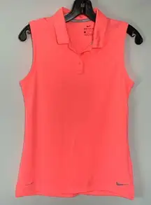 Nike Dri Fit Polyester Neon Sleeveless Top Size Small