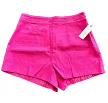 NWT Anthropologie Maeve 6 high rise bright pink shorts