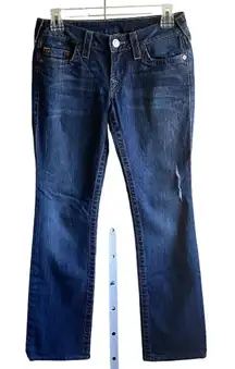 True Religion Womens Jeans Blue Tag Size 27 Low Rise Straight‎ Denim