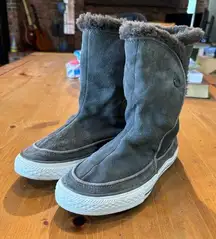 Converse  All star womens Beverly faux fur winter boots gray 6