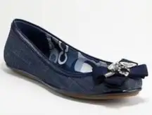 Coach Poppy Denim Ballet Flats