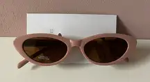 Urban Outfitters Light Pink Slim Cat-Eye Sunglasses NWT