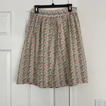 Collection spring floral full skirt.