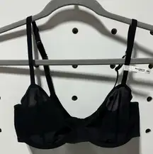 Aerie  Womens Smoothez Mesh Unlined Balconette Bra Size 32D Sheer Underwire