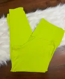 Offline by Aerie Neon Yellow High-Rise 7/8 Leggings XL Buttery Soft