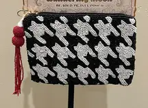 Wandering Moon | Houndstooth Pattern Beaded Bag