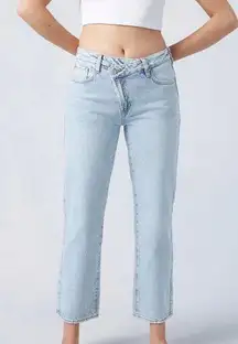 90’s Straight Leg Cross Over Jeans