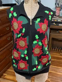 Bechamel Festive Floral Zip-Up Vest