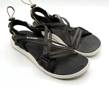 Columbia Black Women's Sport Sandal Size Strappy‎ Outdoor Hiking 10 Adjustable