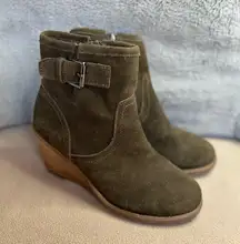 Carlos by Carlos Santana suede  Ankle Boots with Wedge Heel