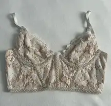 Windsor Lace Pearl Corset Bra Top Size XS
