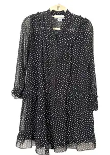 SAINTART Polka Dot Button Down Dress‎ Sz Small