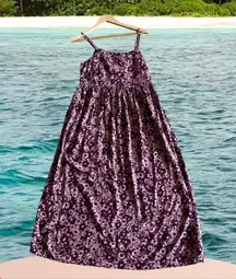 Wild Fable Tiered Periwinkle Floral Dress new  maxi dress size S sleeveless