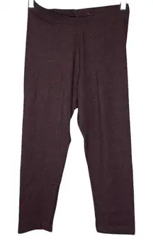 Old Navy Leggings Womens Small Purple Cropped Capri‎ Yoga Workout Athleisure