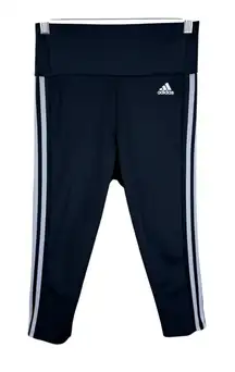 Adidas Black Prime Green Aero Ready Cropped Leggings Small