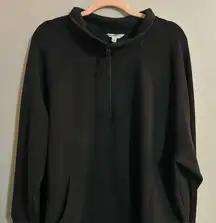 Black Terra & Sky Half Zip Up Buttery Soft 3X