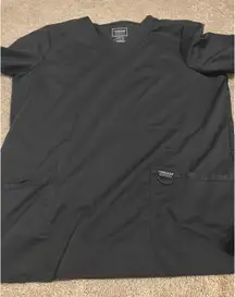 Cherokee Scrub Top Grey Workwear Pewter