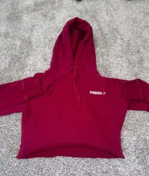 Maroon gym shark hoodie 