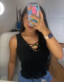 Basic Black Tie Tank