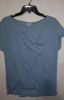 Calvin Klein Jeans M Slate Blue Pocketed T-shirt Top