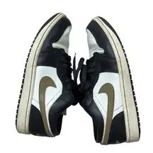 Air Jordan 1 Low Shadow Brown Womens Size 9.5 DC0774-200 Nike Black Sneakers
