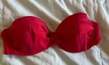 H&M Red Strapless Bikini Top