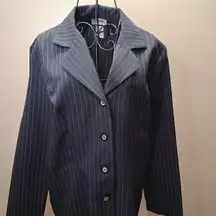 NWOT Periwinkle by Barlow Navy Pinstripe Blazer