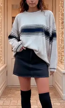 Vintage 90s Xtremegear Striped Crewneck Sweater in Men’s XL