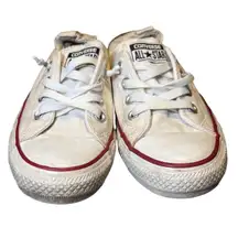 Converse Shoreline Low Top Sneakers Womens 8 White Slip On Everyday Classic‎