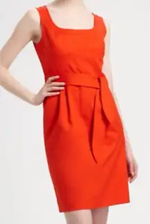 Tory Burch Leena Twill Belted Sheath Dress‎ size 8