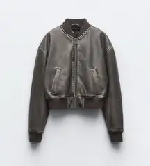 ZARA Leather Jacket Faux