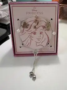 Disney Princess Ariel The Little Mermaid Silver Plated Adjustable‎ Bracelet