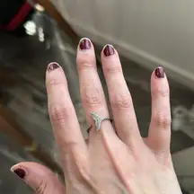 925 Silver Whale Tail Ring -adjustable size 6/7