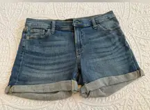 Banana Republic Blue Jean Shorts with Cuffed Hems