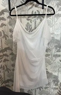 White Sparkly Party Dress