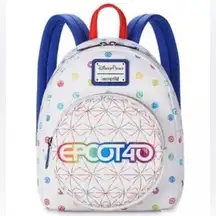 Loungefly EPCOT Mini Backpack 40th Anniversary Walt Disney World New WDW Sphere
